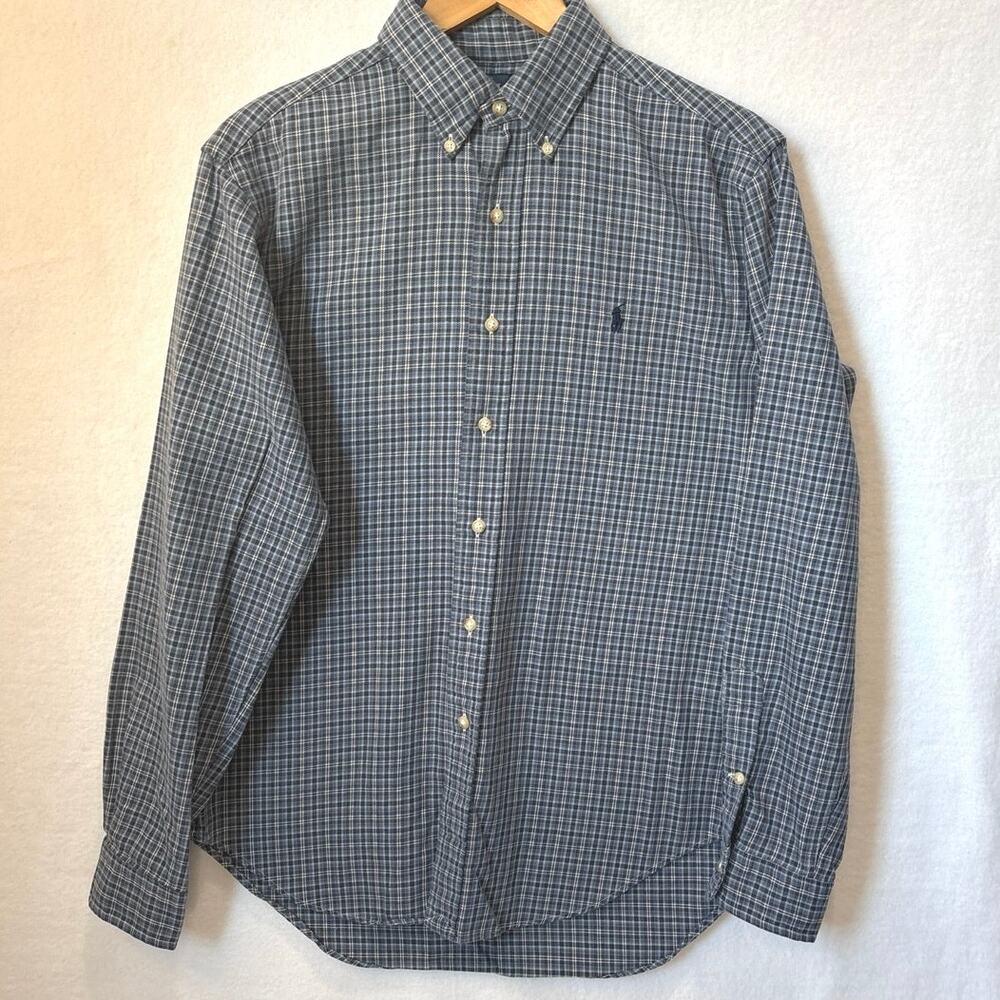 Ralph Lauren Classic Fit 100% Cotton Long Sleeve Flannel Shirt Men’s Sz. Medium